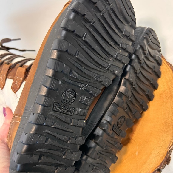 Timberland Women's Mount Hayes Tall Waterproof Brown Snow Boots Size 7 - Picture 10 of 12